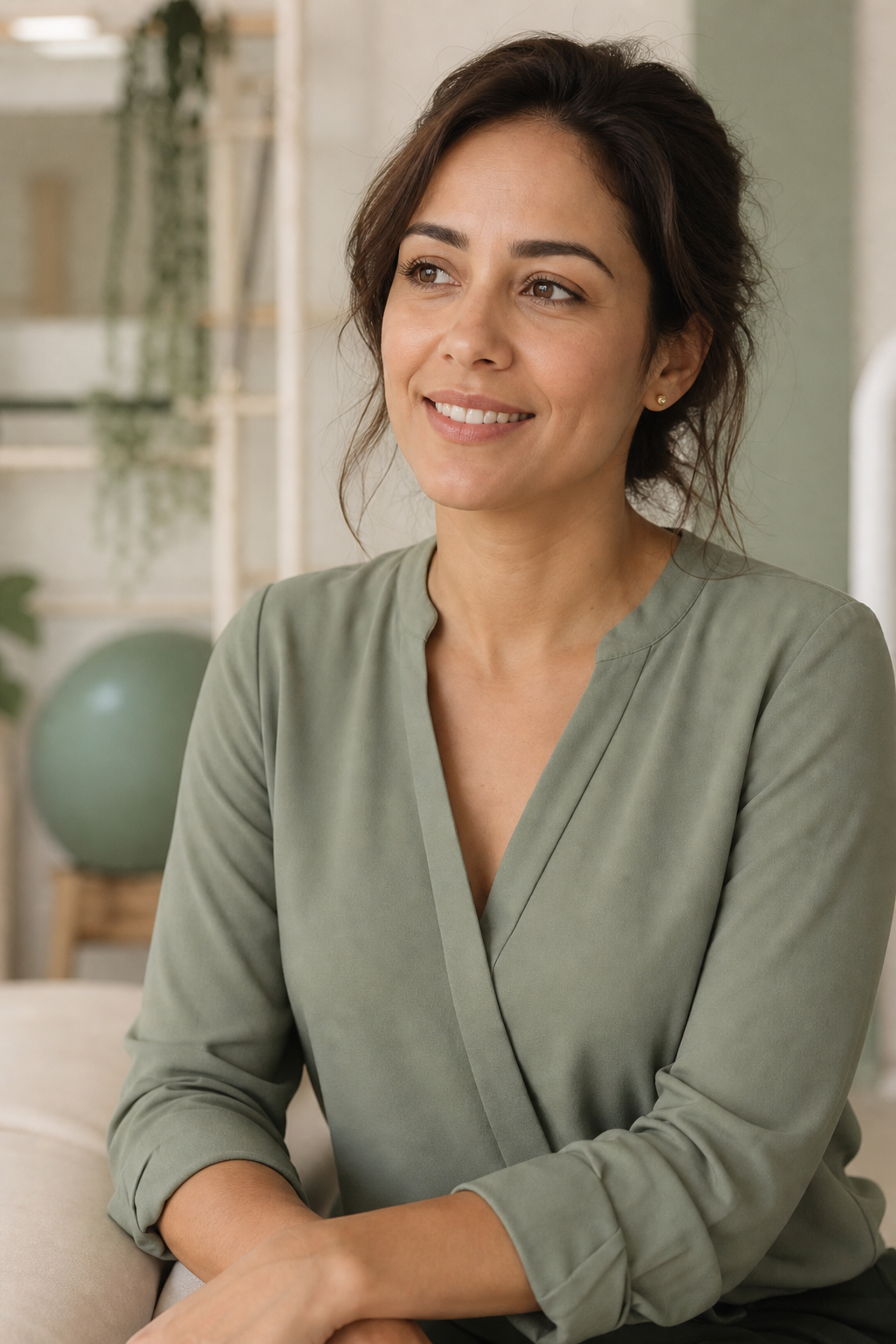 Retrato de Camila Duarte, fisioterapeuta